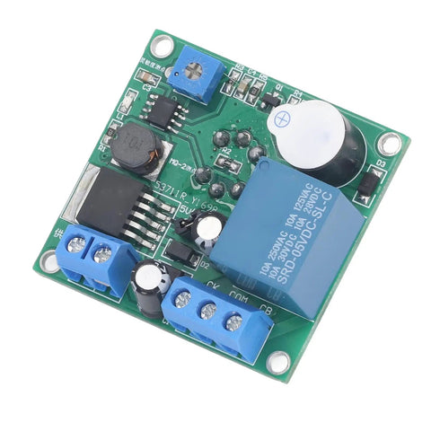 Top Shelf MQ2 Smoke Detector Module With Loud Buzzer Alert And Proven Relay Switch, Reverse Connection Guard For Kitchens And Hotels, No Sweat Plug And Play DC Setup - close-up view of circuit board components.