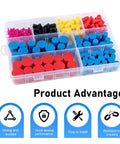 High Grade Silicone Rubber Tapered Plugs Assortment Kit 250 Pcs Heat Resistant Stoppers Protect Holes From Dust Paint Sprays And Coating Jobs With Durable Flexible Plugs For Any Size Gap Up To Half Inch in storage case