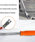Fork end release tool from 4 Piece Automatic Slack Adjuster Tool Kit For Air Brake Systems In Heavy Duty Trucks And Trailers