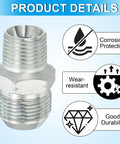 1-1/16 Inch JIC Male To 1/2 Inch R Pipe Fitting Hydraulic Adapter, 74 Degree Flare, Carbon Steel with corrosion protection icons