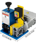 GFJYKDL Compact Electric Wire Stripping Machine For Copper Recycling with motor, controls, and dimensions seen from the side.