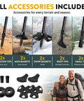 100 Percent Carbon Fiber Trekking Poles For Serious Hikes Lightweight Trail Ready Collapsible Hiking Poles With Cork And EVA Foam Grips accessories