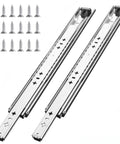 Built Tough 30 Inch Drawer Slides 260 Lb Capacity Full Extension Side Mount Undermount Ball Bearing Steel Rails With Stainless Screws