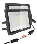 Outdoor LED Flood Lights 200W 2 Pack IP66 Waterproof Bowfishing Lights With Cable Glands 6500K Daylight, 5000 Lumen