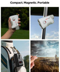 GF2 Golf Rangefinder With Slope And Flag Lock And Vibration 1300 Yards Laser Range Finder 7.5X Magnification 0.3 Yard Accuracy Rechargeable Magnetic Mount Type C Charging Gift For Men And Women, handheld with magnetic mount