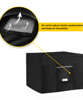 Rugged Outdoor Fire Pit Cover For Rectangular Fire Tables 67L X 37W X 28H Waterproof PVC Coated with air vents detail