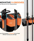 Heavy Duty Vertical Fishing Rod Holder Wall Mounted Rack Hooks Up 15 Large Rods Or Rod And Reel Combos In Just 18 Inches V-Grooves