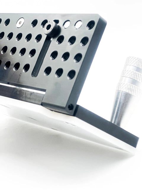 Heavy Duty T6061 Aluminum Belt Grinder Knife Jig Straight Workhorse Precision Cnc Machined Body with adjustable holes