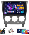 Bangin Android 15 Car Stereo With Wireless CarPlay And Android Auto For Subaru Impreza WRX STI 2003 To 2006 9 Inch Touch Screen Dash Kit GPS WiFi Bluetooth SWC DSP EQ Mirror Link Backup Camera shown with dash kit and accessories including backup camera, wiring harness, and interface options.