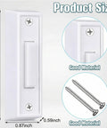Lighted Doorbell Button White LED Go-To Replacement For Low Voltage Wired Doorbell Chimes And Transformers Universal Compatibility For Chimes, Ring Boxes, Push Buttons, Garage Doors And Home Entry Bells No-Fuss Install. White plastic button with 2.9-inch size and screws