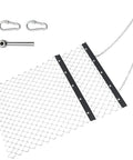 4 Foot By 5 Foot Chain Harrow For ATV And UTV Tractor Attachments - mesh design, rust-proof, includes connectors and chains.
