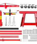 Heavy Duty Folding Hydraulic Engine Hoist Featuring A Sick 4400 Pound Lift Capacity With Rock Solid Six Wheel Base For Smooth No Sweat Engine Swaps And Builds parts layout.
