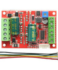 6-60V 400W 3 Phase Hall Effect BLDC Motor Controller Board Plug And Play PWM PLC Driver Module with wiring