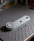 Side Mounted Door Pulley Wheel And Sagging Repair Kit For Wooden Sliders Galvanized steel support roller with rubber wheel.