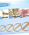 Heavy Duty Lynch Pin Locks Assortment Kit For Farm Tractors Trailers Mowers And Trucks Carbon Steel Pins With Zinc Plating For Rust Resistance Easy Quick Release Pin Fasteners For Farm Equipment And Outdoor Gear, spring loaded zinc-plated steel pins