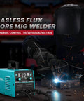 3 In 1 MIG TIG Stick Welder, 145 Amp, 110V 220V Gasless Flux Core Welder With Digital Screen in use