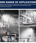 7W Magnetic Base LED Work Light With Adjustable Focusing Head illuminating CNC machine and workbench setups