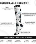 Top Tier Gear Chip Industrial Socks With 15-20mmHg Graduated Compression For Calf Support, featuring moisture-wicking fabric.