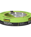 Rough Surface Industrial Tape 0.94 In By 60 Yd Heavy Duty Adhesive, green color, for construction jobs, visible 28 oz in grip, 3M quality.