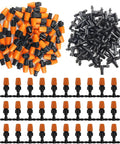 80 Piece Micro Spray Drippers Set With Adjustable Flow One Quarter Inch Garden Sprinkler Drip Heads Includes 40 Adjustable Drippers And 40 Capillary Tee Fittings For Misting Irrigation Kit