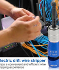 Premium Cord Drill Wire Stripper And Cable Sheathing Crimper Tool For Electrical Pros handles wiring in a network setup.