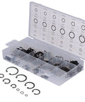 Heavy Duty Snap Ring Set 300 Piece Kit Alloy Steel Universal Repair Tool for Home Garage and Auto Work Durable High Temp Retaining Ring