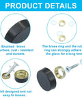 Sleek Stainless Steel Decorative Screw Caps For Wall Frames And Mirrors Rustproof 16mm Black Hardware Covers close-up view of screw cap features.