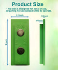 Product size of No Fuss 4 In 1 Trim Reveal Tool For Spot On Door Jamb Cut Marks and Heavy Duty Magnetic Stud Finder, 1.2" x 3".