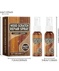 Wood Scratch Repair Spray For Furniture And Floors, Quick Fix That Restores Finish, Eliminates Scratches, Two 60ml Bottles