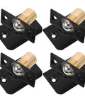 4 Piece Adjustable Door Ball Catch Set With Stainless Steel And Copper Construction, Concealed Spring Tension Latch