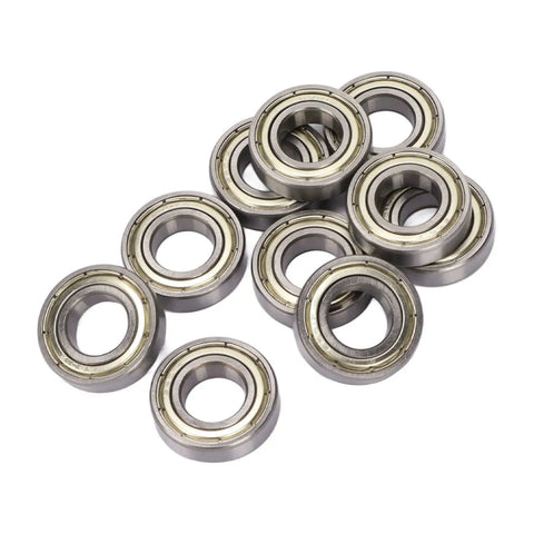 High Temperature Resistant Low Friction Deep Groove Ball Bearing Kit With 20 Pieces For Industrial Reducers Dust Shield Covers Smooth Quiet Operation Durable Heavy Duty Bearings For Heavy Machinery, sealed steel bearings