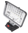 Mingzhe Cordless LED Flood Light 50W with USB Ports, clear design, sturdy base, adjustable for indoor or outdoor use.
