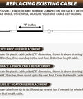 Guide for replacing a mechanical rack and pinion steering cable for SeaStar Teleflex helm back mount systems.