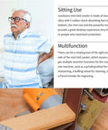 Top Tier 3 In 1 Mini Belt Sander Bench Grinder Polisher And Buffer Station Featuring Flex Cushioned Sailboat Belts used by an elderly man sitting.