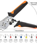 All-In-One Crimping Tool Kit With Oxford Bag, 1200 Copper Terminal Ferrules, Self-Adjustable Ratchet Wire Crimping Pliers Set