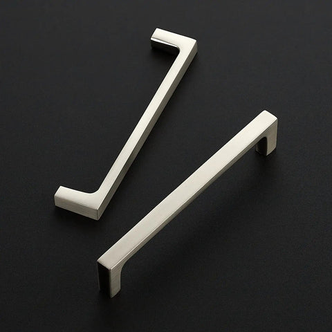 Brushed Nickel Cabinet Handles Square Pulls 5 Inch Center To Center 30 Pack Modern Kitchen Drawer Hardware Killer Look For Your Next Home Renovation Solid As A Rock You Gonna Adore