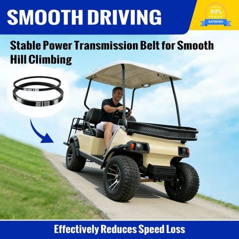Club Car DS Precedent Drive Belt And Starter Generator Belt Kit For Golf Cart 1997 Up And Precedent 2004 Up For FE290 FE350 Motors Replaces 101916701 1016203