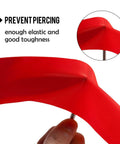 Close-up of red Rim Strip Rim Tape 26 Inch Fat Tire Liner PVC Inner Tube Cushion Protector, showing elasticity and puncture resistance.