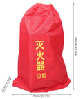 Tough as Nails Heavy Duty Fire Extinguisher Cover Waterproof Hydrant Sleeve for Outdoor Home Use All Season Weather Protection Insulated and Rain Resistant Easy Install and Secure Fit in red material.