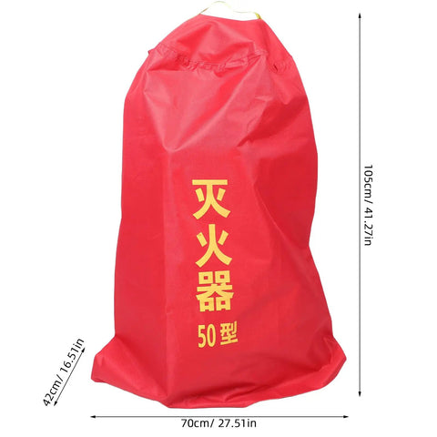 Heavy Duty Fire Extinguisher Cover And Insulated Hydrant Protector Sleeve Kickass Weatherproof Shield For Outdoor Homes And Commercial Sites, red waterproof cover with measurements.