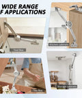 Soft Close Cabinet Hinges 2 Pack Zinc Alloy Lid Support Stays in various applications: tool box, kitchen cabinets, toy box, storage cabinets.