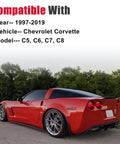 Red Chevrolet Corvette compatible with Rubber Jack Pad Set For Corvette C5 C6 C7 C8 With 4 Piece Set And Storage Bag