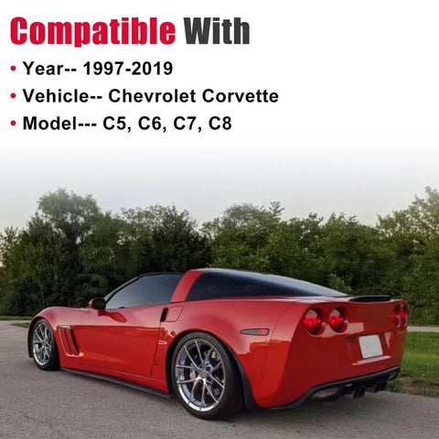 Red Chevrolet Corvette compatible with Rubber Jack Pad Set For Corvette C5 C6 C7 C8 With 4 Piece Set And Storage Bag
