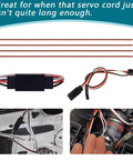20 Piece 3 Pin Servo Extension Cable Kit With Five Lengths From 4.88 To 20.67 Inches Female To Male RC Servo Wires in use