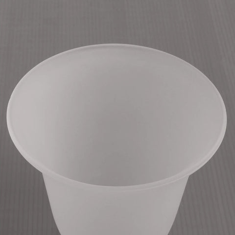 Close-up of Six Pack Bell Shaped Frosted Glass Shade Replacements for Ceiling Fans and Wall Lights, lipless with 1-5/8 inch fitter.