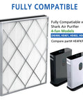 HE401 Filter For Air Purifier 4 Series True HEPA H13 Replacement 3 Stage Filtration, compatible with Shark models, easy install
