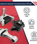 Engine Mounts And Automatic Transmission Mounts Three Piece Set For Hyundai Elantra 2021 2022 2023 2.0L Includes Trans Mount Bracket Side Mount And Torque Arm Built To Last Rock Solid. three-piece silver mount set