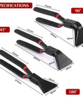 Three Piece Hand Seamer Sheet Metal Tool Set For Straight 45 Degree And 90 Degree Bends, Durable Pliers For Roofers And Plumbers