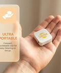 Screen Free MP3 Player With Wired Headphones And Built In Speaker 4GB Card Stores 500 Plus Songs HD Resin Panel in hand