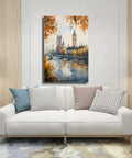 Battersea Power Station Watercolor Print London Wall Art Landscape Canvas Poster For Home Office Dorm Decor 12x18 Inch